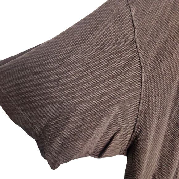 Cabela's Shirt Men 5XL Regular Fit Brown Short Sleeve Henley Casual Pullover - Picture 4 of 7